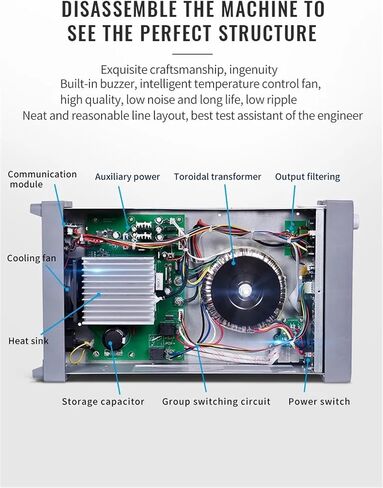 1PCS 6005-2KD 60V 5A Adjustable Switching Regulated Bench Linear Power Supply with Battery Charging 5V2A USB Fixed Output(SS-L3010SP) in Kuwait