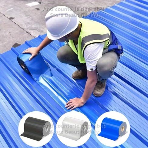 Heavy Duty Industrial roof Waterproof Tape, Suitable for Metal Surfaces, Corrugated Roofs, and Iron Plates - Durable, high-Grade sealant, Industrial roof Maintenance (Gray, 7.874in*196.85in) in Saudi Arabia