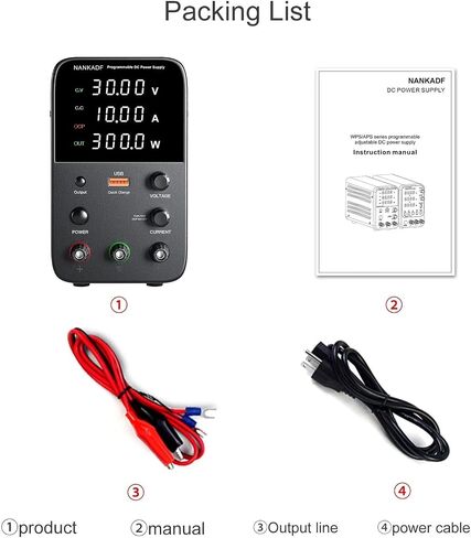 1PCS Adjustable Power Supply 30V 10A Lab Bench Power Stabilized Switch Power Supply Voltage Regulator 60V 5A for PC(APS605H) in Saudi Arabia
