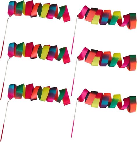 6 PCS RIBBON DANCER WAND FOR in Saudi Arabia