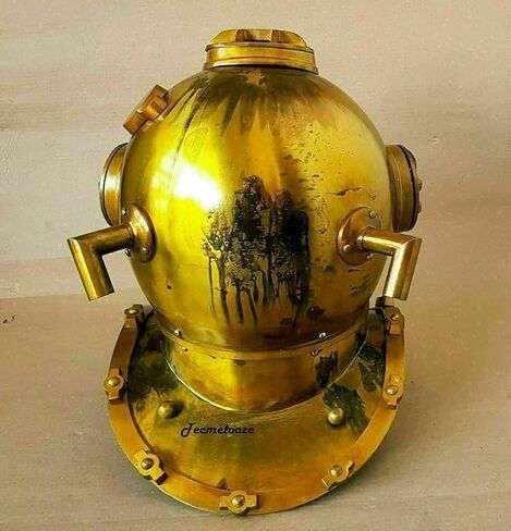 Antique Boston Rare Diving Helmet Vintage Scuba Mark V Navy Divers Helmet Gift in Saudi Arabia