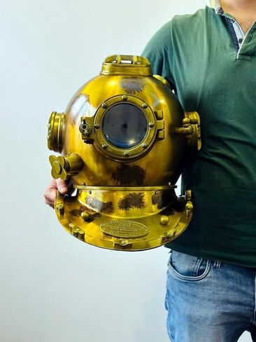 Commando Diving Scuba Diving Helmet | US Navy Mark V Divers Helmet | 18" Deep Sea in Kuwait