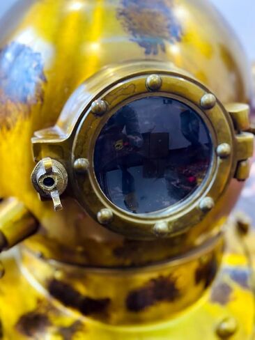 Commando Diving Scuba Diving Helmet | US Navy Mark V Divers Helmet | 18" Deep Sea in Kuwait