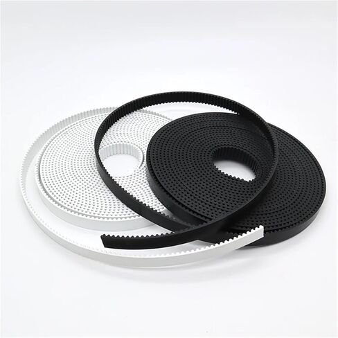 HTD 3M Open حزام متزامن بولي يوريثان الصلب PU 3M عرض حزام مفتوح 9 10 15 20 30 مم حزام توقيت HTD3M مع حزام الأساس الصلب (10 متر ، PU-Black_9mm) in Kuwait