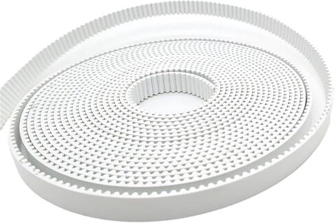 1PCS GT2 حزام توقيت مفتوح 2GT حزام PU مع نواة الصلب لعرض الطابعة ثلاثية الأبعاد 5 6 9 10 15 30 مم الصلب البولي يوريثين (2 متر ، PU-WHITE_10MM) in Kuwait