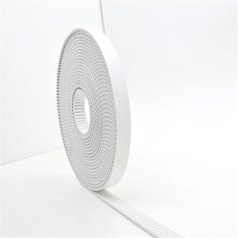 1PCS HTD 3M حزام متزامن مفتوح 3M مفتوح البولي يوريثان الصلب PU عرض 9 10 15 20 مم مع حزام الأساس الصلب (2 متر ، PU-WHITE_6MM) in Kuwait