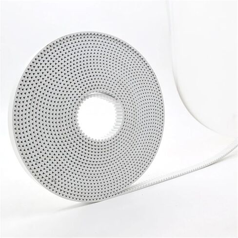 1PCS HTD 3M حزام متزامن مفتوح 3M مفتوح البولي يوريثان الصلب PU عرض 9 10 15 20 مم مع حزام الأساس الصلب (2 متر ، PU-WHITE_6MM) in Kuwait