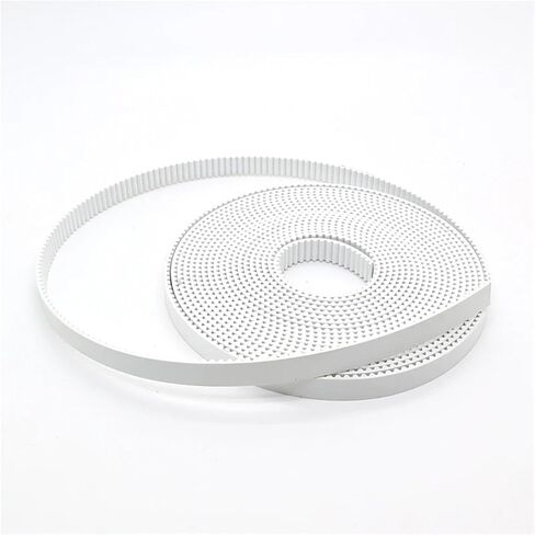 1PCS HTD 3M حزام متزامن مفتوح 3M مفتوح البولي يوريثان الصلب PU عرض 9 10 15 20 مم مع حزام الأساس الصلب (2 متر ، PU-WHITE_6MM) in Kuwait