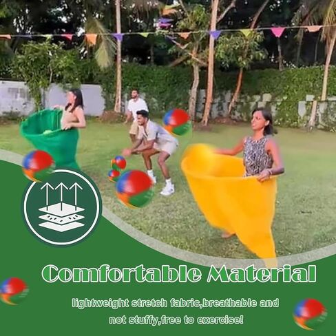 Granny Pants Yard Game, Oversized Giant Stretchy Pants Outdoor Game with Inflatable Ball & Bicycle Pump, for Birthdays, BBQs, Beach and Backyard Games in Saudi Arabia