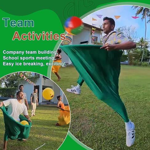 Granny Pants Yard Game, Oversized Giant Stretchy Pants Outdoor Game with Inflatable Ball & Bicycle Pump, for Birthdays, BBQs, Beach and Backyard Games in Saudi Arabia