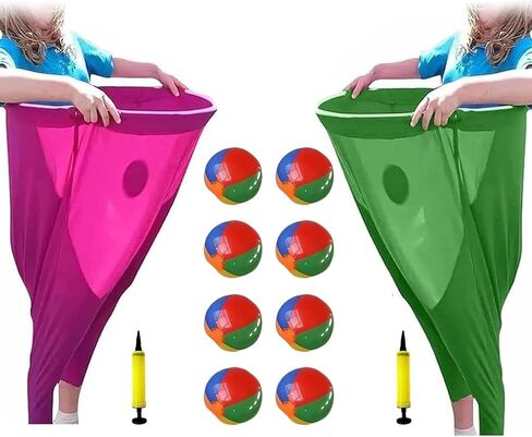 Granny Pants Yard Game, Oversized Giant Stretchy Pants Outdoor Game with Inflatable Ball & Bicycle Pump, for Birthdays, BBQs, Beach and Backyard Games in Saudi Arabia