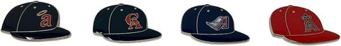 MLB Los Angeles Angels Sports Team Logo 4 Pin Set Franchise Timeline Collectible Throwback in Saudi Arabia