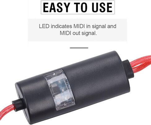 كابل USB إلى MIDI ، محول واجهة USB MIDI من USB ، MIDI إلى USB محول الكابل للموسيقى البيانو إلى الكمبيوتر المحمول للكمبيوتر الشخصي in Saudi Arabia