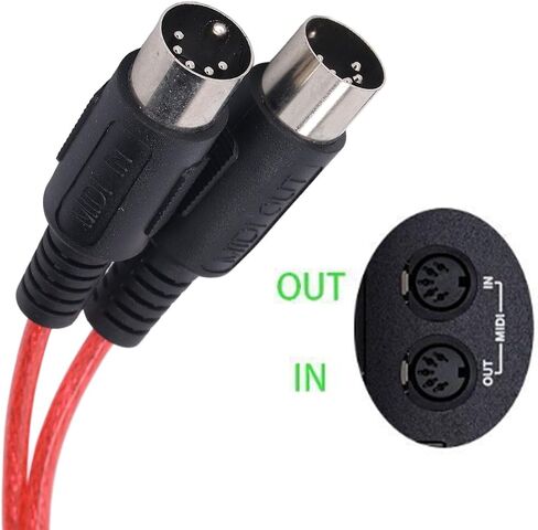 كابل USB إلى MIDI ، محول واجهة USB MIDI من USB ، MIDI إلى USB محول الكابل للموسيقى البيانو إلى الكمبيوتر المحمول للكمبيوتر الشخصي in Saudi Arabia