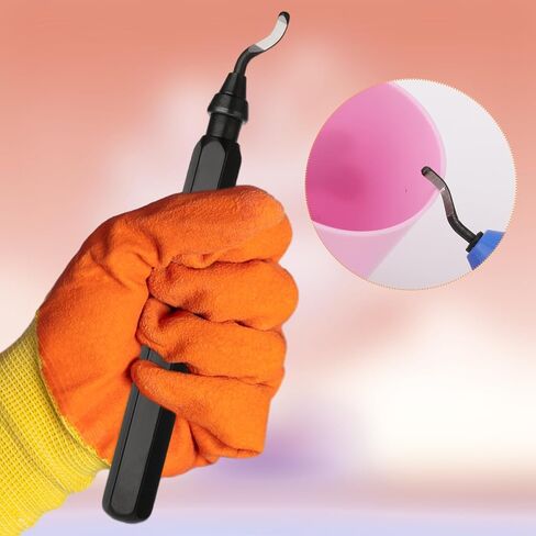 مجموعة أدوات Deburring ، أداة Deburring أداة قابلة لإعادة الاستخدام ثلاثية الأبعاد مع 10 شفرات دوارة فولاذية عالية السرعة للأنابيب البلاستيكية النحاسية النحاسية PVC الحواف ثلاثية الأبعاد (مقبض أسود واحد) in Saudi Arabia