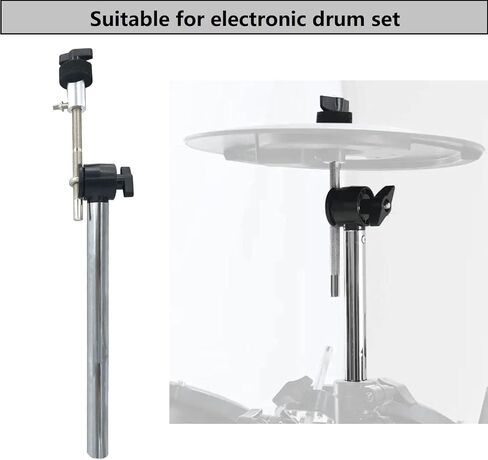 Electronic Drum Cymbal Mount Holder Metal Straight Cymbal Mounting Arm Percussion Electronic Cymbal Pad Boom Arm Compatible with Roland Electronic Drum Set Accessories in Saudi Arabia