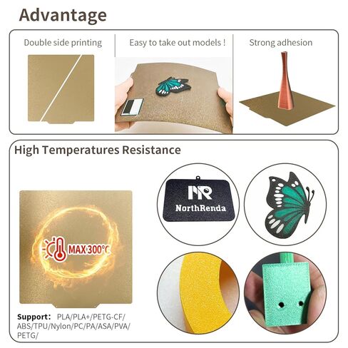 430x430mm Textured PEI Sheet,Double Sided Flexible Spring Steel Build Plate for Neptune 3 Max Neptune 4 Max, Anycub Kobra 2 Max, CR-6 Max 3D Printer in Kuwait