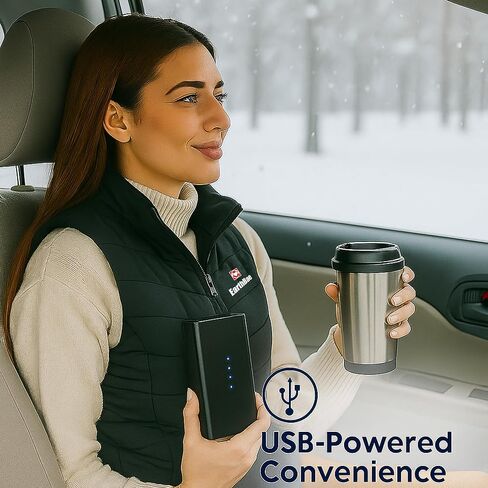 Women’s Heated Vest – Lightweight USB Rechargeable Gilet for Office, Daily Wear, Outdoor Walks & Cold Weather Use in Saudi Arabia
