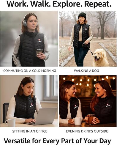 Women’s Heated Vest – Lightweight USB Rechargeable Gilet for Office, Daily Wear, Outdoor Walks & Cold Weather Use in Saudi Arabia