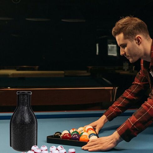 Billiard Shaker Bottle with Tally Balls 2 Sets Billiard Pool Shaker Pool Snooker Billiard Table Kelly Bottle with Numbered Balls Pool Dice Billiards Accessory, 16.50X7.50X7.50CM in Saudi Arabia