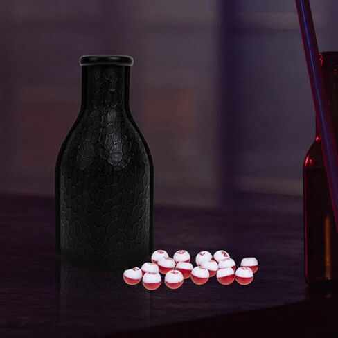Billiard Shaker Bottle with Tally Balls 2 Sets Billiard Pool Shaker Pool Snooker Billiard Table Kelly Bottle with Numbered Balls Pool Dice Billiards Accessory, 16.50X7.50X7.50CM in Saudi Arabia