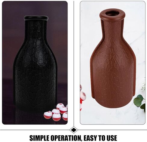 Billiard Shaker Bottle with Tally Balls 2 Sets Billiard Pool Shaker Pool Snooker Billiard Table Kelly Bottle with Numbered Balls Pool Dice Billiards Accessory, 16.50X7.50X7.50CM in Saudi Arabia