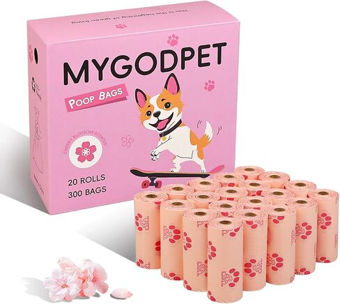 Dog Poop Bags Rolls with Dispenser 150 Count Biodegradable Bags for Dog and Cat Lavender Scented Waste Bag Leak Proof Doggie Poop Bag Doggy Trash Bag Purple in Kuwait