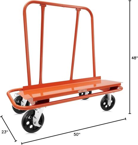 Gyptool Heavy Dray Drywall Sheet Cart & Panel Dolly - Orange in Saudi Arabia