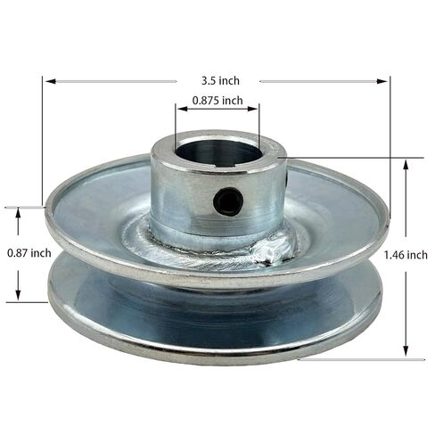 AB350-7/8 Single Groove Web Sheaves,v Belt Pulley 7/8 inch bore 3.5" OD,Motor Pulley Carbon Steel for A B 5L 4L V-Belts in Saudi Arabia