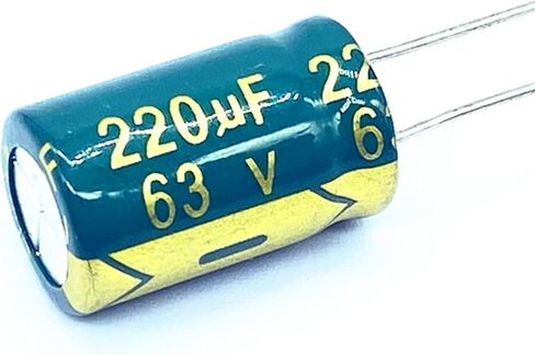 20pcs ارتفاع التردد المنخفض المقاومة 63V 220 فورت المكثف المنحل بالكهرباء الحجم 10 * 17 220uf in Saudi Arabia