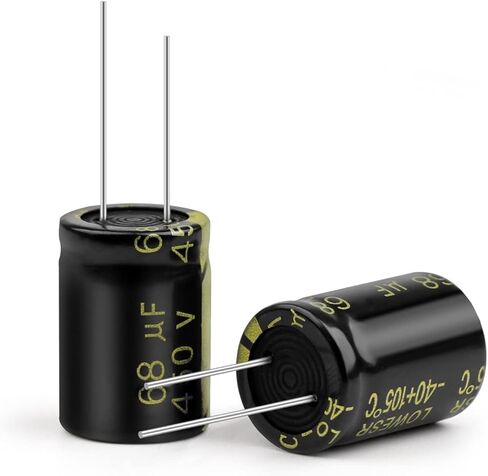 10Pcs Aluminum Electrolytic Capacitor 450V68UF 16x25mm High Frequency Low ESR Low Resistance Capacitors in Saudi Arabia