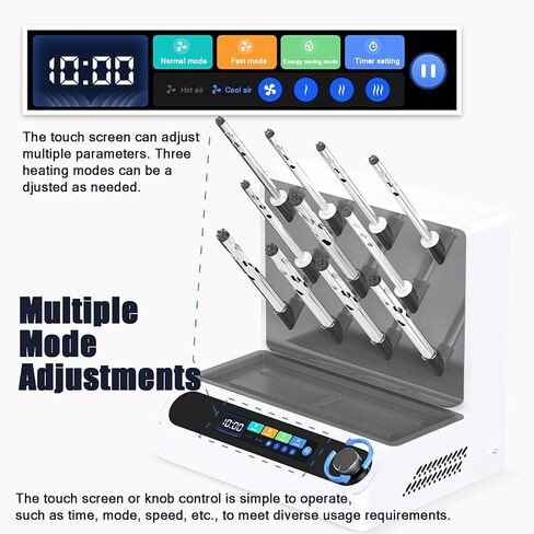 رف تجفيف الأواني الزجاجية المختبر ، مجفف تدفق الهواء الذكي ، شاشة تعمل باللمس والتحكم في المقبض ، للأواني الزجاجية المختبرية والزجاجات in Kuwait