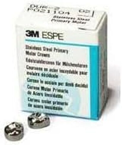 3M ESPE 3M-EUL4 Nichro Second Primary Molar Crown, Upper Left (Pack of 5) in Saudi Arabia