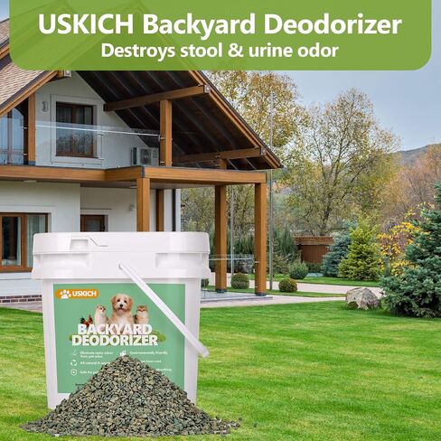 Backyard Deodorizer,48 lbs Yard Odor Eliminator,Eliminates Stool and Urine Odor on Potty Patches,Artificial Turf,Grass,Lawns,Patios,Concrete&Playgrounds-Cat Litter Box Odor Eliminator & Freshener in Saudi Arabia