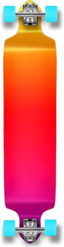 yocaher المنسدلة الكاملة Longboard 41.25 "× 10" خشب القيقب مع شريط قبضة أسود قسط. بناء لركوب الطراد ، والنحت ، والتجول وركوب الهبوط in Kuwait