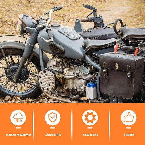 BLULU 8 PACK أحزمة صناعية قابلة لإعادة الاستخدام 20 "طول أشرطة توتر موثوقة لتأمين معدات محرك الدراجات -70 رطل. in Saudi Arabia