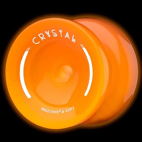 MAGICYOYO K2 Glow Yoyo for Kids 8-12, Responsive Yo-yo Glow in The Dark, Unresponsive Yo yos for Adults, Plastic Yoyo Professional for Finger Spin Trick, 12 Yo-yos Strings + Accessory kit -Glow Yellow in Kuwait
