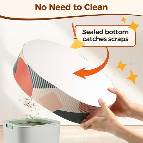 3 Pcs Cat Scratching Board with Box, 2 in 1 Cardboard Cat Scratchers Bed for Indoor Cats, Round Scratch Bowl with Thicker Double-Sided Pad for Cats' Scratch Need in Kuwait