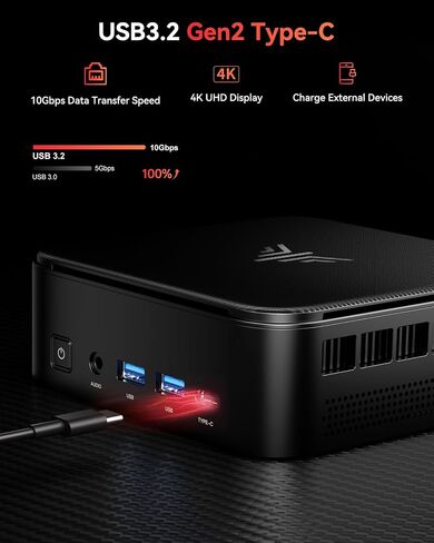 KAMRUI Mini Gaming PC, AMD Ryzen 7 5700U Mini PC E3B 32GB RAM 1TB SSD Mini Computers AMD Micro Desktop Computer Small Computer Support WiFi 6, BT5.2, Triple 4K Display for Office Home in Saudi Arabia