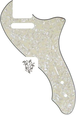 Ivory 3Ply Tele Thinline Pickguard Guitar Pick Guard Plate with Screws Compatible with 69 Telecaster Telecaster Thinline Re-issue Guitar Part in Saudi Arabia