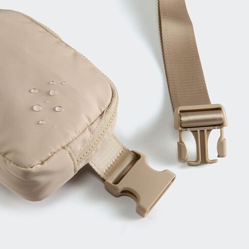𝗙𝗟𝗬𝗢𝗢𝗞 Unisex Mini 𝗕𝗲𝗹𝘁 𝗕𝗮𝗴 and Extender Strap, Adjustable Strap Nylon Cross Body Sling Bag for Workout, Running, Traveling, Hiking. (Black) in Saudi Arabia