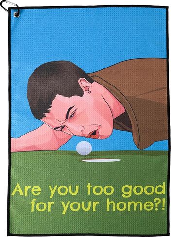 Zeety Funny Golf Tile - 16 "× 24" ميكروفيات ميكروفيوم مع حامل مقطع لأكياس الجولف - إكسسوارات الجولف والهدايا للرجال والنساء (فقط اضغط عليه) in Kuwait