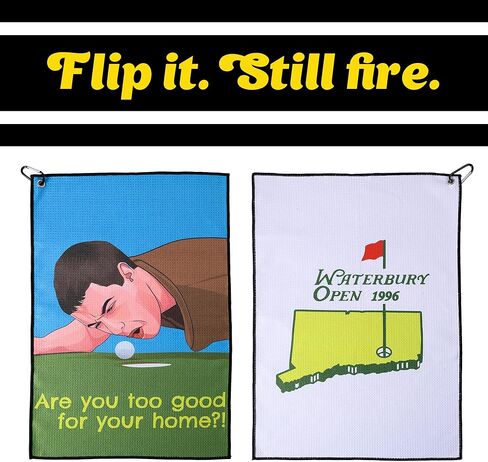 Zeety Funny Golf Tile - 16 "× 24" ميكروفيات ميكروفيوم مع حامل مقطع لأكياس الجولف - إكسسوارات الجولف والهدايا للرجال والنساء (فقط اضغط عليه) in Kuwait