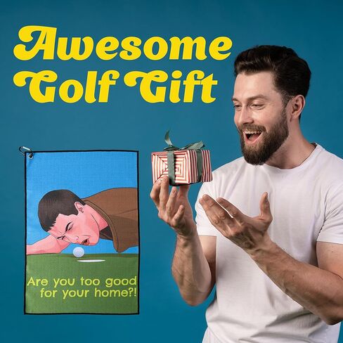 Zeety Funny Golf Tile - 16 "× 24" ميكروفيات ميكروفيوم مع حامل مقطع لأكياس الجولف - إكسسوارات الجولف والهدايا للرجال والنساء (فقط اضغط عليه) in Kuwait