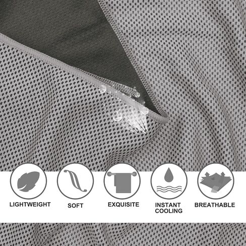 Cooling Towels 20 Pack, 40"x 12" Cooling Rags Neck Wraps for Sports with Carrying Pouch, Gym Cooling Neck Towels for Hor Weather, Sweat, Fitness, Travel in Kuwait