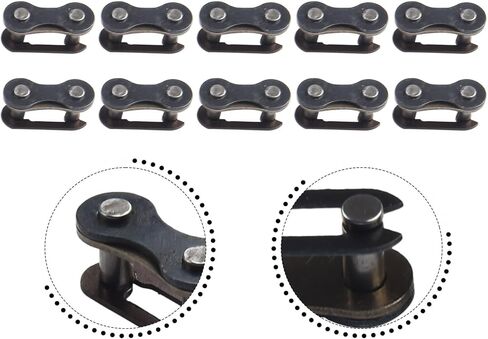 سلسلة الدراجات الرئيسية رابط 10 حزمة متوافقة مع الدراجات السرعة الفردية 1/2 × 1/8 روابط موصل سلسلة إطلاق سراح الصلب للدراجات الجبلية على الطريق in Kuwait