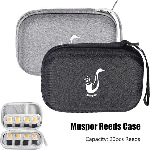 Saxophone Reeds Case,Reeds Case,Musical Instrument Storage Holder,Reeds Case for Clarinet,Sax Alto,Instrument Accs, gray in Saudi Arabia