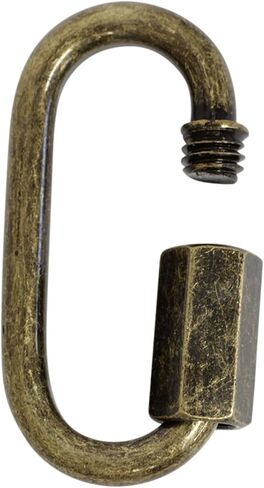 RCH Hardware QL-ST04-49 Steel Quicklink, 5 Gauge, Polished Brass (2 Pack) in Saudi Arabia