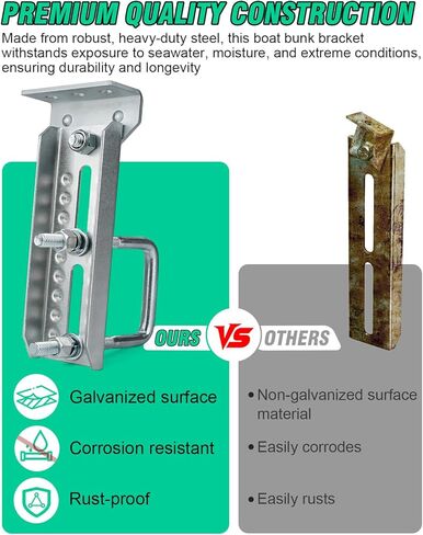 قوسين بطابقين القوارب الشاقية ، 4 أجهزة كمبيوتر 8 "جلفن دوارة أعلى قوسين بطابقين ل 1.5" × 3 "، 2" × 3 "، 3" × 3 "مقطورة القوارب in Kuwait