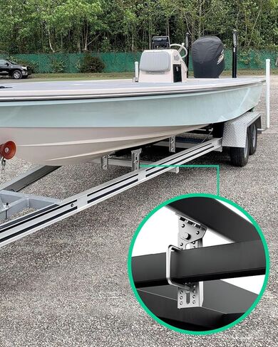 قوسين بطابقين القوارب الشاقية ، 4 أجهزة كمبيوتر 8 "جلفن دوارة أعلى قوسين بطابقين ل 1.5" × 3 "، 2" × 3 "، 3" × 3 "مقطورة القوارب in Kuwait